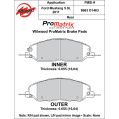 Brzdové desky Wilwood 150-D1463K PM ProMatrix D1463 Street Performance Racing Pads .655-2