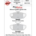 Brzdové desky Wilwood 150-D1465K PM ProMatrix D1465 Street Performance Racing Pads .63-2