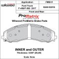 Brzdové desky Wilwood 150-D2018K PM ProMatrix D2018 Street Performance Racing Pads .807-2