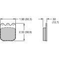 Brzdové desky Wilwood 150-Q-6812K BP-Q 6812 Street Performance Racing Pads .49-2