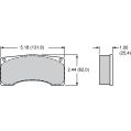 Brzdové desky Wilwood 15A-10154K-B PolyMatrix A 9225 High-Temperature Racing Pads 1.00 Bedded-In-2