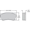 Brzdové desky Wilwood 15A-10836K PolyMatrix A 4632 High-Temperature Racing Pads 1.26-2
