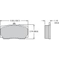 Brzdové desky Wilwood 15A-7062K-B PolyMatrix A 9830 High-Temperature Racing Pads 1.18-2