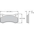 Brzdové desky Wilwood 15A-9977K PolyMatrix A 6617 High-Temperature Racing Pads .67-2