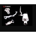 Układ wydechowy XForce Mitsubishi Lancer 2001-2007 EVO 7 8 9 stal nierdzewna-1