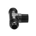 3/4 NPT to AN12 JIC Flare T-PIECE Tree Fuel Oil Adapter Černá-2