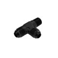 1/8 NPT to AN4 JIC Flare T-PIECE Tree Fuel Oil Adapter Černá-3