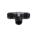 1/4 NPT to AN6 JIC Flare T-PIECE Tree Fuel Oil Adapter Černá-1