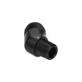 AN10 JIC Flare to 1/2 NPT 45' Straight Hose Fitting Adapter Černá-2