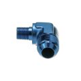 AN12 JIC Flare to 3/8 NPT 90 Degree Male Elbow Oil Fuel Hose Fitting Adapter Modrá-3