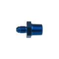 AN4 JIC Flare To 3/8 NPT Straight Hose Fitting Adapter Modrá-1