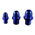 AN4 JIC Flare To M14x1.25 Straight Hose Fitting Adapter Modrá-4