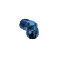 AN6 JIC Flare to 3/8 NPT 45' Straight Hose Fitting Adapter Modrá-3