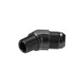 AN8 JIC Flare to 1/2 NPT 45' Straight Hose Fitting Adapter Černá-4