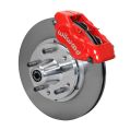 Wilwood 140-11018 Forged Dynalite Pro Series Přední Brzdová Sada Červená 11.00 Ford Mustang 1984-1993-1
