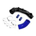 Charge pipe BMW N54 135i 335i 1M with flange for BOV 50mm Modrá-1