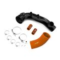 Charge pipe BMW N54 135i 335i 1M with flange for BOV 50mm Oranžová-3