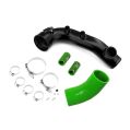 Charge pipe BMW N54 135i 335i 1M with flange for BOV 50mm Zelená-3