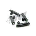 DeatschWerks sada 4 Vstřikovačů paliva 1300cc/min, Mitsubishi Eclipse 4G63T 95-99, Lancer EVO 8/9 4G63T 03-06 (w-1