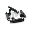 DeatschWerks sada 4 Vstřikovačů paliva 1300cc/min, Subaru Impreza WRX 02-14, Legacy GT 07-12, STI 07-15 (Top Feed)-1