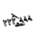 DeatschWerks sada 8 Vstřikovačů paliva 525cc/min, 50lb/hr, Ford F-Series 2005-2015, Mustang GT 2005-2015, Mustang Shelby GT350 2017-18, SVT Cobra 2003-2004,  SVT Raptor  2009-2014, EV14 Universal-1
