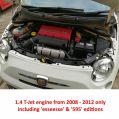 Intake Induction Air Filter Kit Ramair JSK-116-BK for Abarth Fiat 500 esseesse 595 1.4T-4