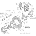 Wilwood 140-11018 Forged Dynalite Pro Series Přední Brzdová Sada Černá 11.00 Ford Mustang 1984-1993-3