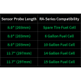Fuel Level Sender 0-90 ohm, 11.7in Shrouded Radium Engineering-2