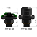 Fuel Pulse Damper FPD-R 8AN ORB Direct Mount Kits Radium Engineering-3