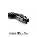 Full Flow PTFE Hose End Fitting 45 Degree AN-6-1