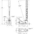 Sestava páky vertikální hydraulické ruční brzdy Wilwood 340-14769 černá-2
