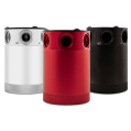 Mishimoto Universal Compact Baffled Oil Catch Can Kit 3-Port Red-1