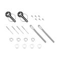 JRspec sliding bonnet pins - black-1