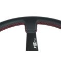 Sportovní volant FMIC.Pro Track kůže 350mm odsazení 90mm červený-4