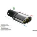 Univerzální koncovka tlumiče výfuku oválná 95×65mm délka 200mm montážní průměr 50mm-2