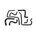 Mishimoto Subaru Impreza WRX/STI Silicone Ancillary Hose Kit 2004-2007 Black-1