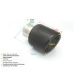 Univerzální koncovka tlumiče výfuku kulatá 100mm délka 160mm montážní průměr 50mm-2