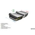 Univerzální koncovka tlumiče výfuku oválná 145×75mm délka 140mm montážní průměr 55mm-2