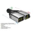 Univerzální koncovka tlumiče výfuku speciální 86×54mm délka 200mm montážní průměr 50mm-2