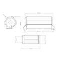 Nuke Performance Fuel Filter 10 micron AN-10 - Cellulose filter element-4