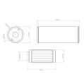 Nuke Performance Fuel Filter Slim 10 micron AN-10 - Cellulose filter element-6