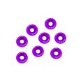 Fender Bumper Engine Bay Dress Up Washers purple-4