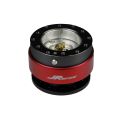 JRspec steering wheel quick release hub Červená-2