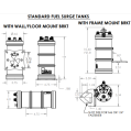 FST Mounting Bracket Wall/Floor Standard Mount 13-0054 Radium Engineering-2