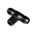 T-kus vnější / vnitřní / vnější  AN8-3/8 NPT-AN8 Černá-3