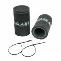 2x Single Inlet Motorcycle Carb Sock Air Filter Ramair MS-001-2