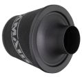 Universal Neck Black Large Aluminium Base Cone Filter Ramair JS-090-BK 90mm-2