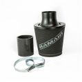 Universal Neck Black Large Aluminium Base Cone Filter Ramair JS-105-BK-KIT 70mm-1