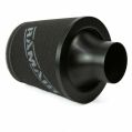 Universal Neck Black Large Aluminium Base Cone Filter Ramair JS-107-BK 80mm-1