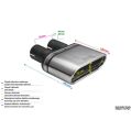 Univerzální koncovka tlumiče výfuku oválná 167×60mm délka 120mm montážní průměr 50mm-2